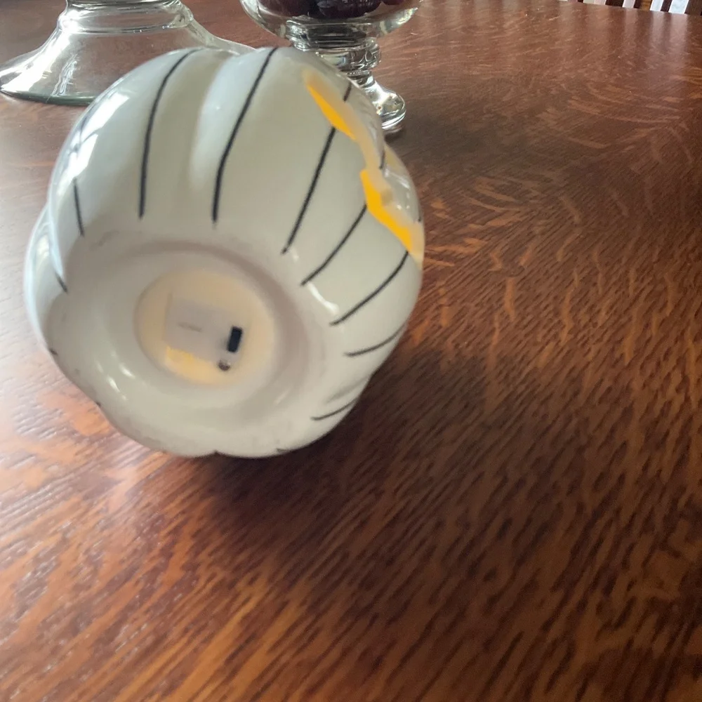 Target ceramic lit pumpkin